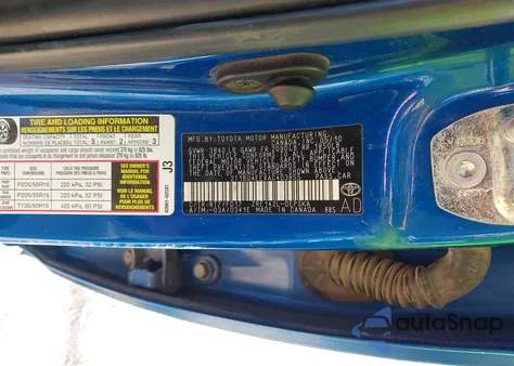 2010 Toyota Corolla S z USA, uszkodzony, nr VIN 2T1BU4EEXAC403855